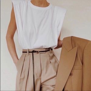 Zara shoulder padded top